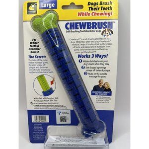 BulbHead Chewbrush Toothbrush Dog Toothbrush and Dog Toy - New